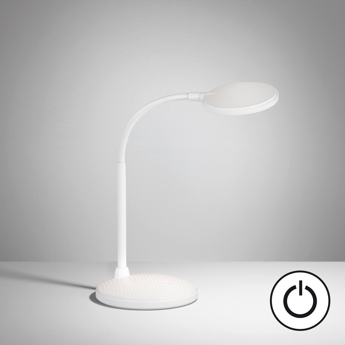 LED-SCHREIBTISCHLEUCHTE 22/14,5/36,5 cm   - Sandfarben/Schwarz, KONVENTIONELL, Kunststoff/Metall (22/14,5/36,5cm) - Fischer & Honsel