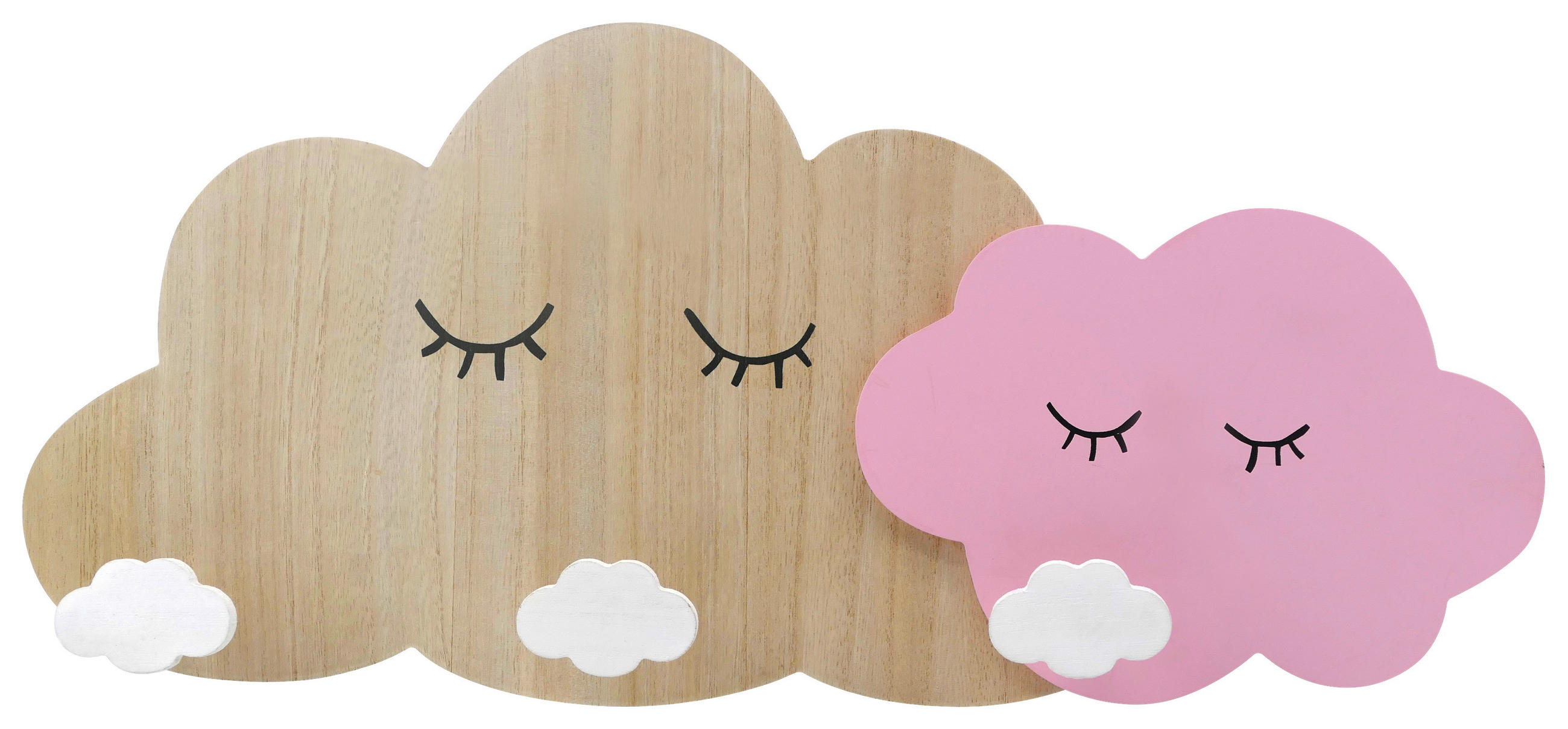 AKASZTÓLÉC - natúr színű/rózsaszín, Design, faalapú anyag/fa (49/22/5cm) - My Baby Lou