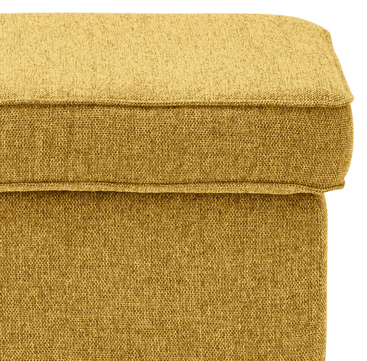 TABURET, textil, kompozitní dřevo, 63/43/42 cm - černá/žlutá, Basics, kompozitní dřevo/textil (63/43/42cm) - MID.YOU