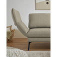 ECKSOFA  in Flachgewebe Sandfarben  255-365/175-224 cm  - Sandfarben/Schwarz, Design, Textil/Metall (255-365/175-224cm) - Dieter Knoll