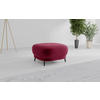 HOCKERTextil Aubergine  - Aubergine/Schwarz, Modern, Textil/Metall (90/49/90cm) - Sit & More