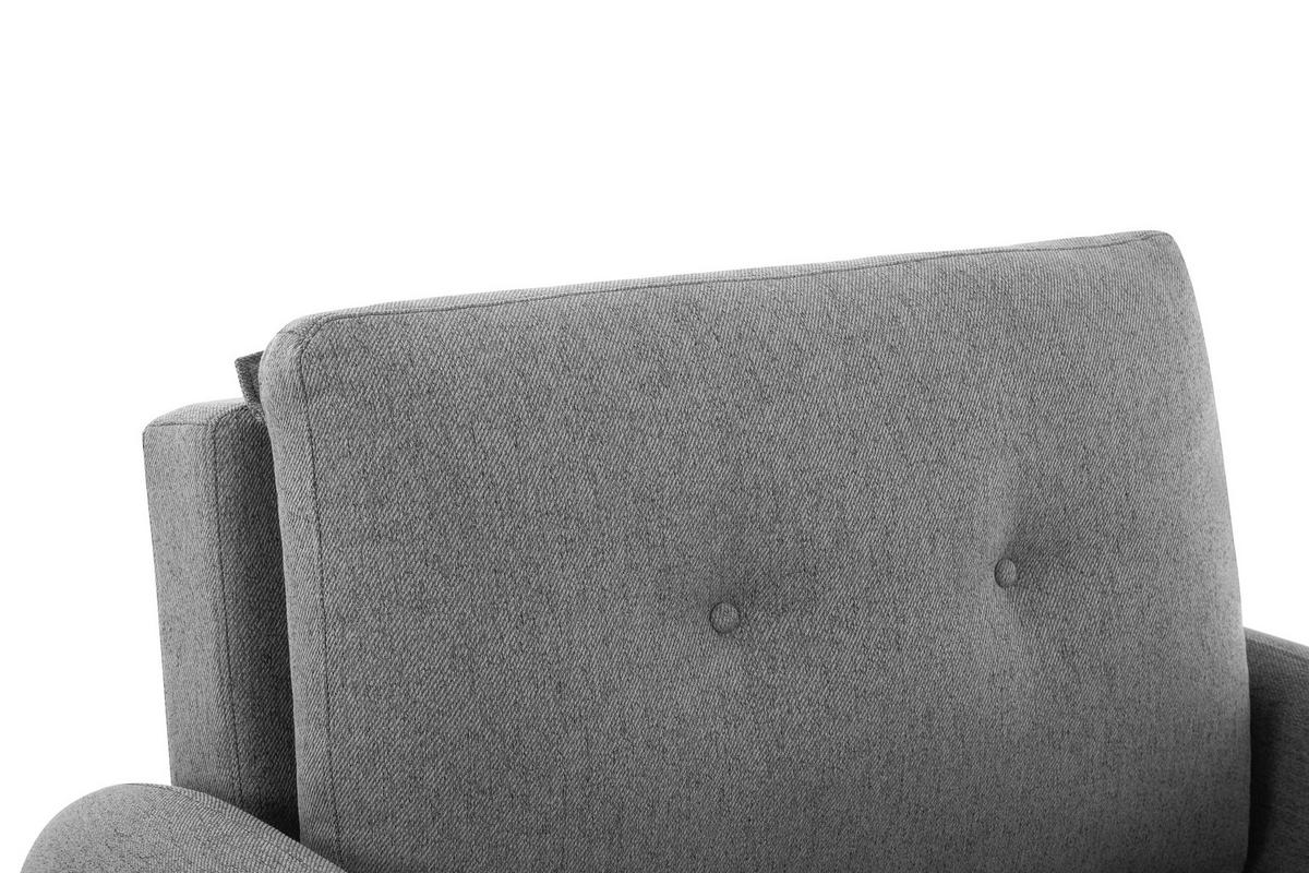SCHLAFSESSEL Leinenoptik Dunkelgrau    - Dunkelgrau/Schwarz, Design, Kunststoff/Textil (102/94/95cm) - Livetastic