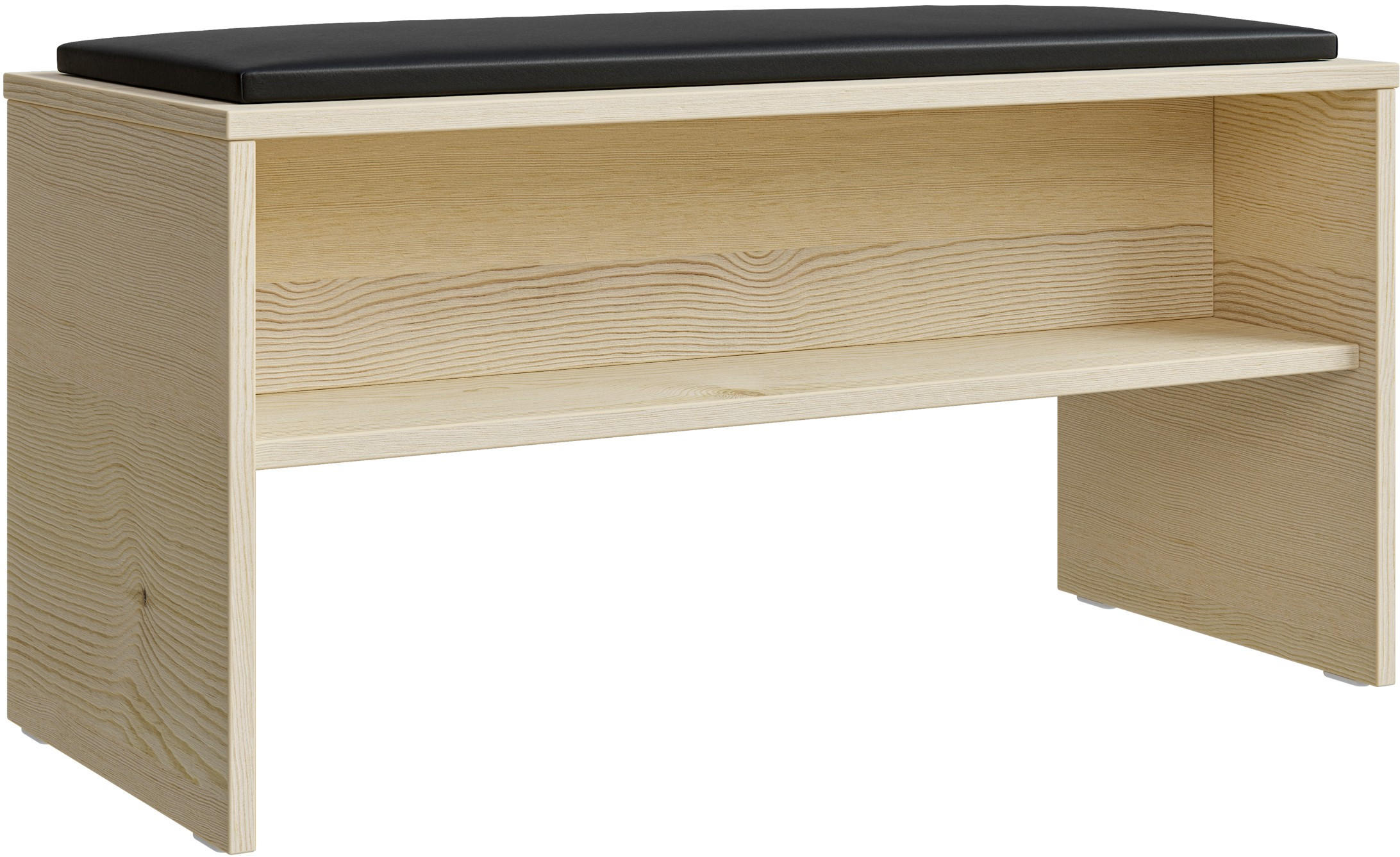 SITZBANK 90/48/40 cm Schwarz, Pinienfarben  - Schwarz/Pinienfarben, Basics, Textil (90/48/40cm) - Sadena