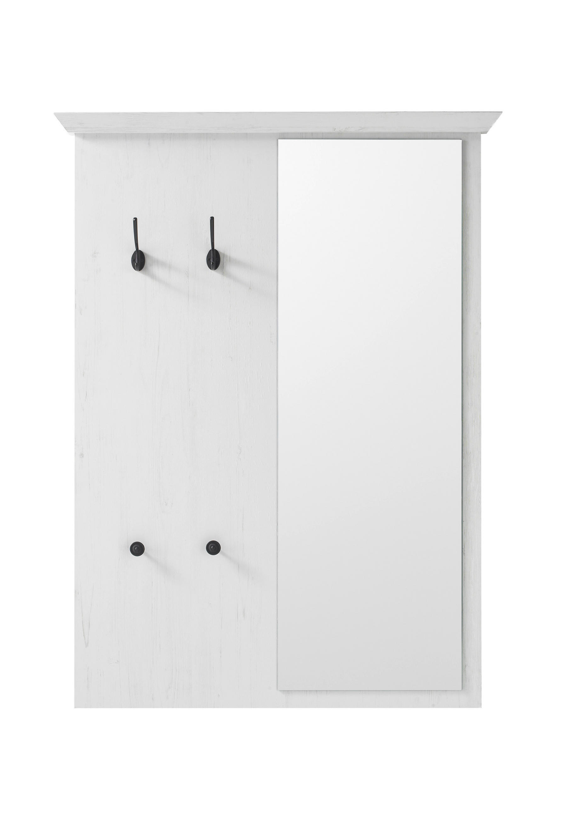 GARDEROBENPANEEL  in 105/140/6 cm  - Weiß/Pinienfarben, Design, Holzwerkstoff (105/140/6cm) - Modante