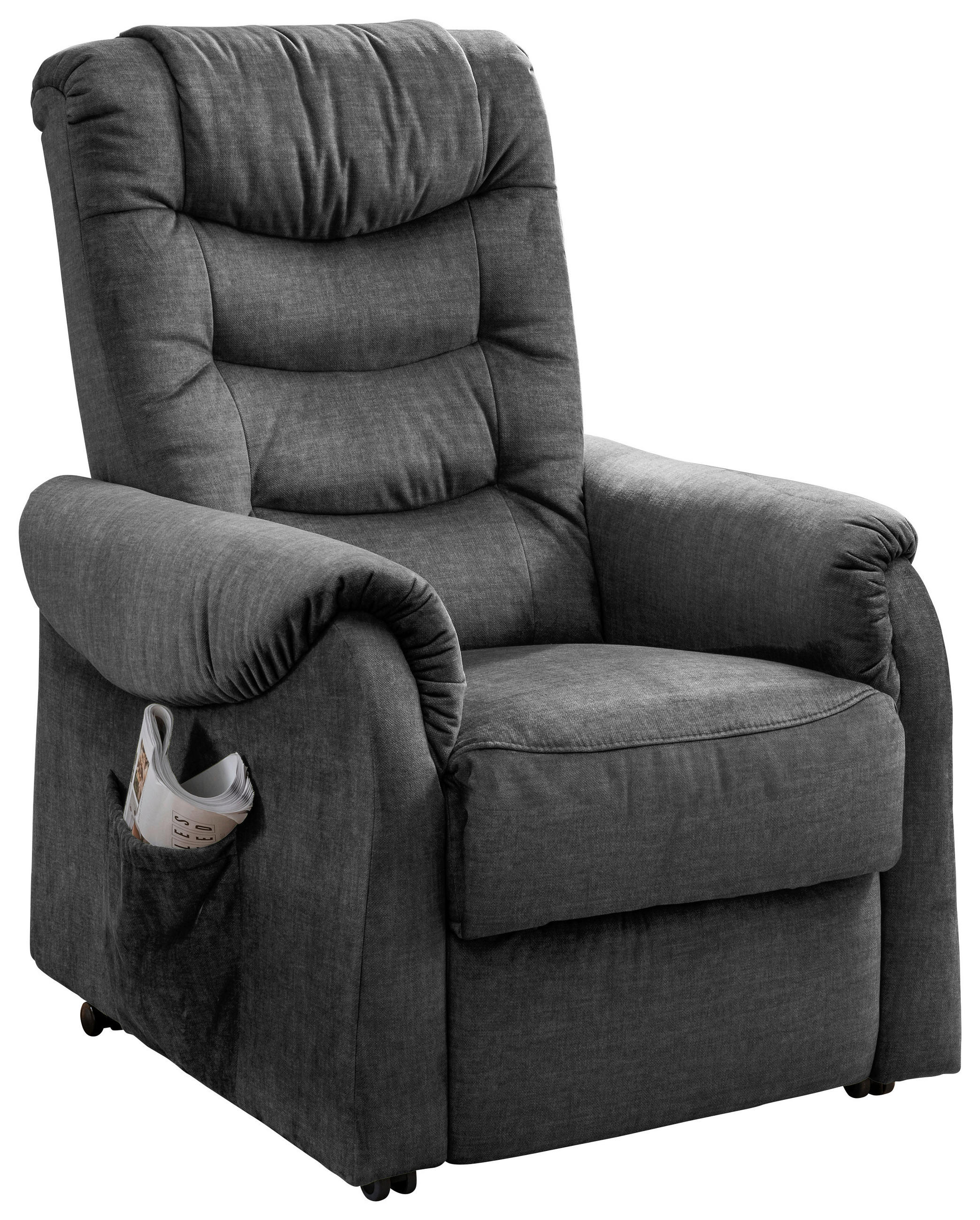 Fernsehsessel Nino Dunkelgrau B: 76 Cm