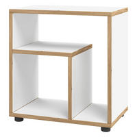 BEISTELLTISCH in Holzwerkstoff 50/55/30 cm  - Honigeiche/Schwarz, Design, Holzwerkstoff/Kunststoff (50/55/30cm) - MID.YOU