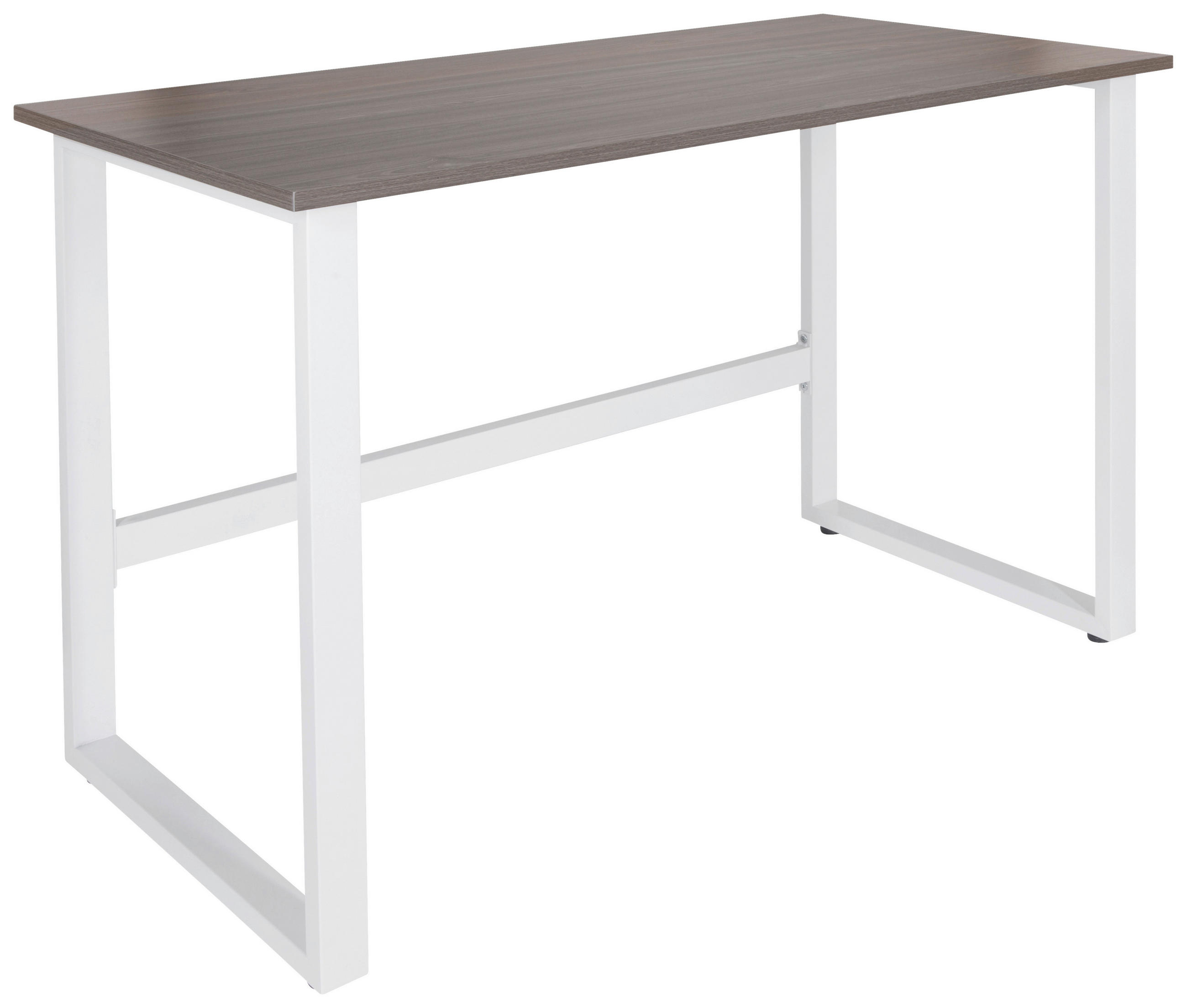 SCHREIBTISCH 120/60/76 cm  in Grau, Weiß  - Weiß/Grau, Basics, Holzwerkstoff/Metall (120/60/76cm) - MID.YOU