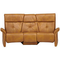 TRAPEZSOFA in Echtleder Gelb  - Gelb/Naturfarben, KONVENTIONELL, Leder/Holz (208/107/103cm) - Himolla Komfortklass