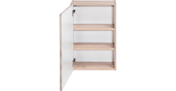 HÄNGESCHRANK 40/64/20 cm  - Chromfarben/Buchefarben, KONVENTIONELL, Holzwerkstoff/Metall (40/64/20cm) - Xora