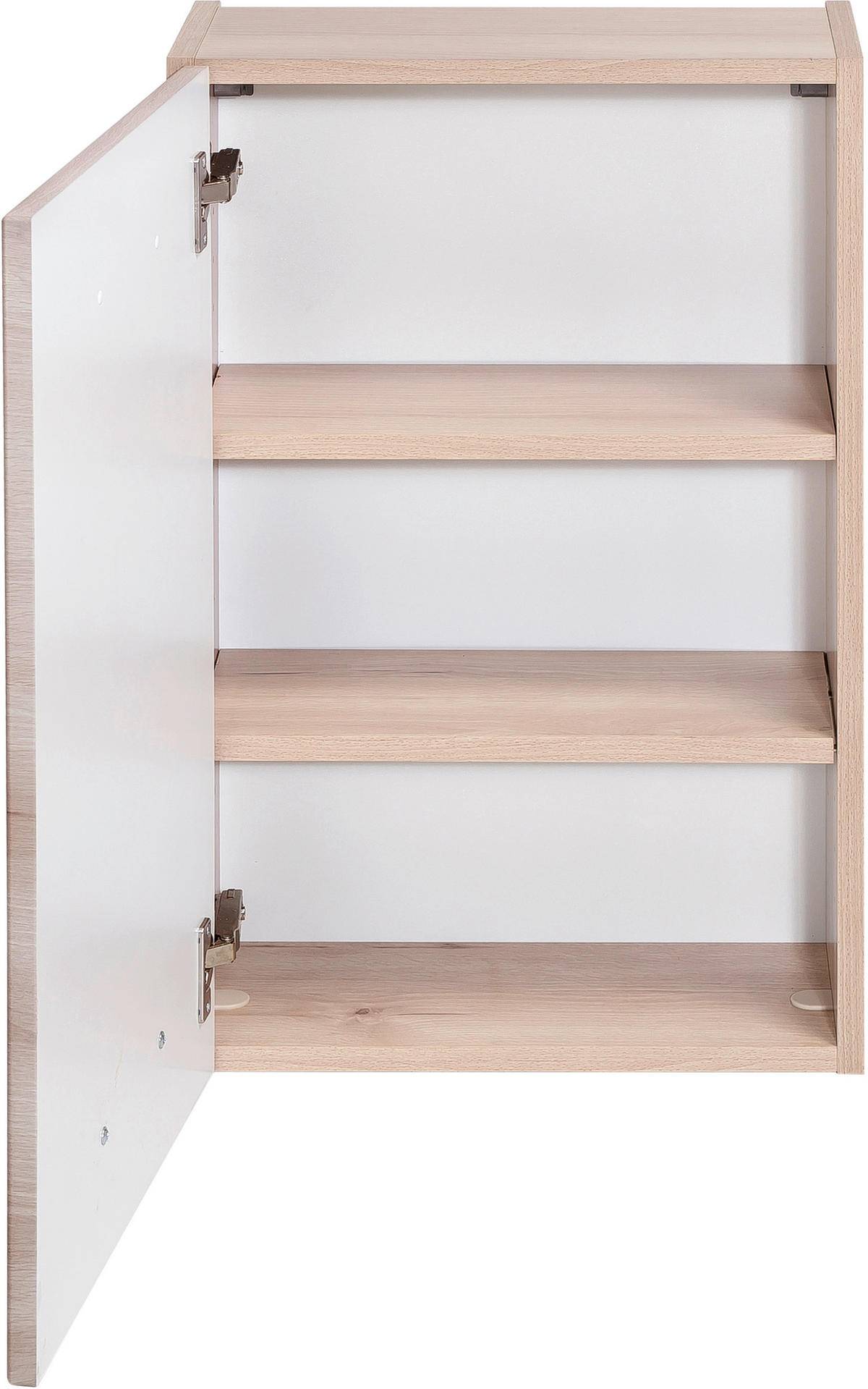 HÄNGESCHRANK 40/64/20 cm  - Chromfarben/Buchefarben, KONVENTIONELL, Holzwerkstoff/Metall (40/64/20cm) - Xora