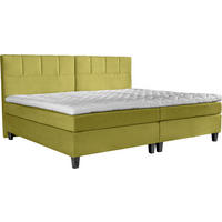 BOXSPRINGBETT 240/200 cm  in Grün  - Wengefarben/Grün, Trend, Holz/Textil (240/200cm) - Esposa