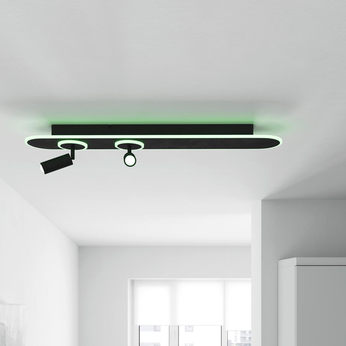 APLICĂ DE PERETE CU LED - Trend, plastic/metal (90/15/12cm) - Novel