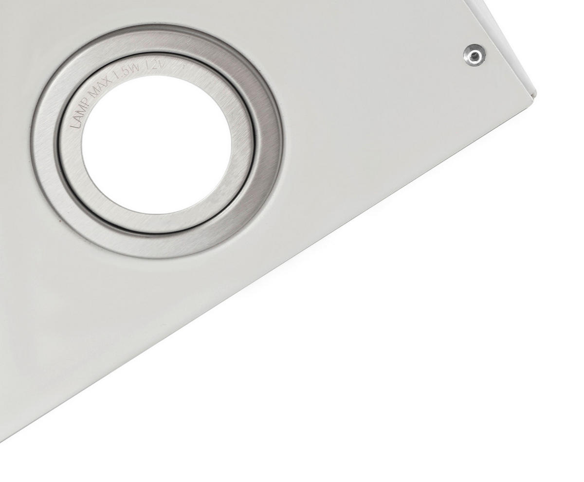 DUNSTABZUGSHAUBE CH24080WM  - Weiß, Trend, Glas/Metall (79,5/74,2-109,2/38,5cm) - Respekta