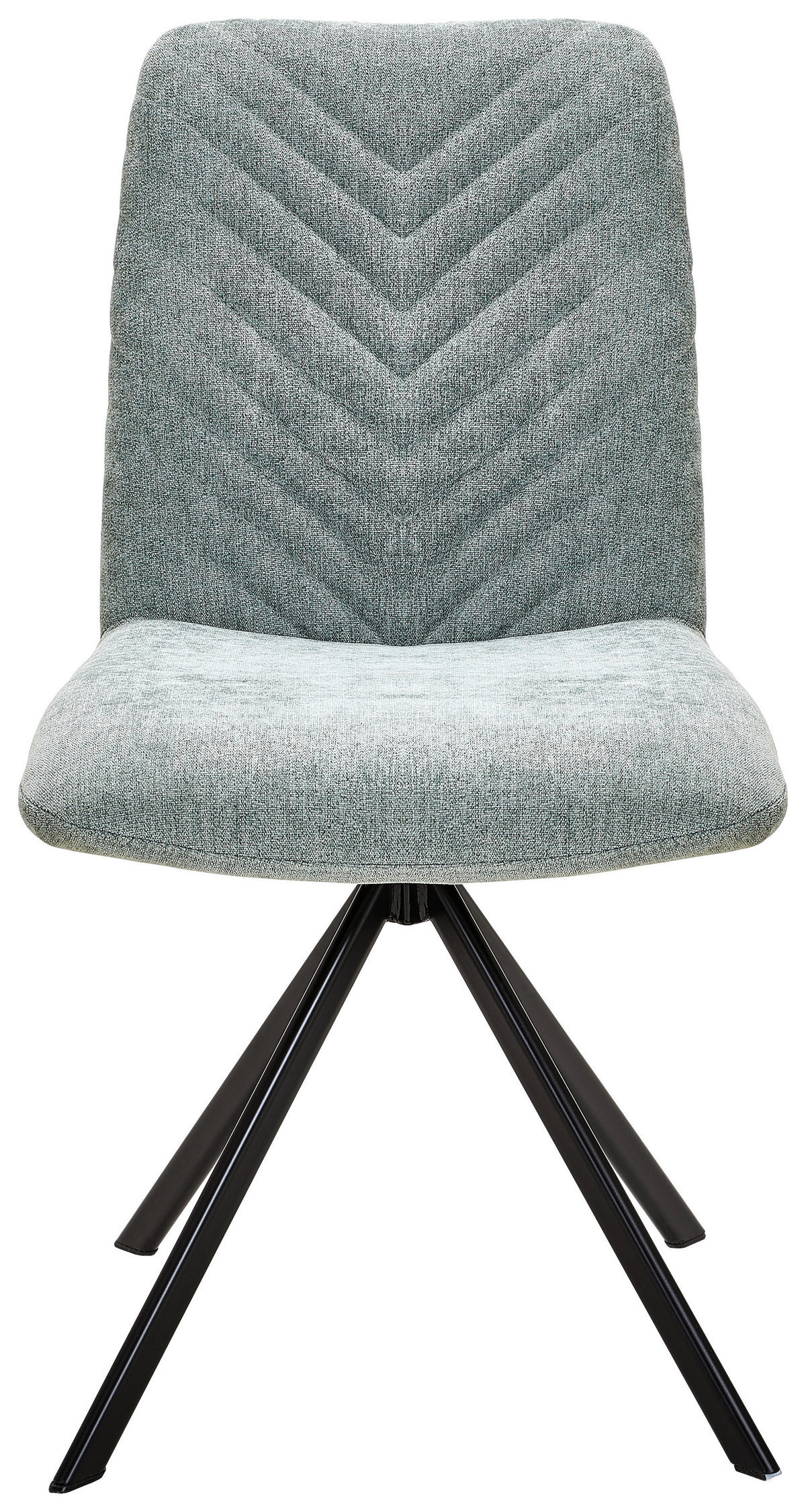 STUHL - Blau/Schwarz, Design, Textil/Metall (47/87/61cm) - Xora