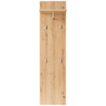 GARDEROBENPANEEL  in 40/158/30 cm  - Eiche Artisan, Design, Holzwerkstoff/Metall (40/158/30cm) - Xora