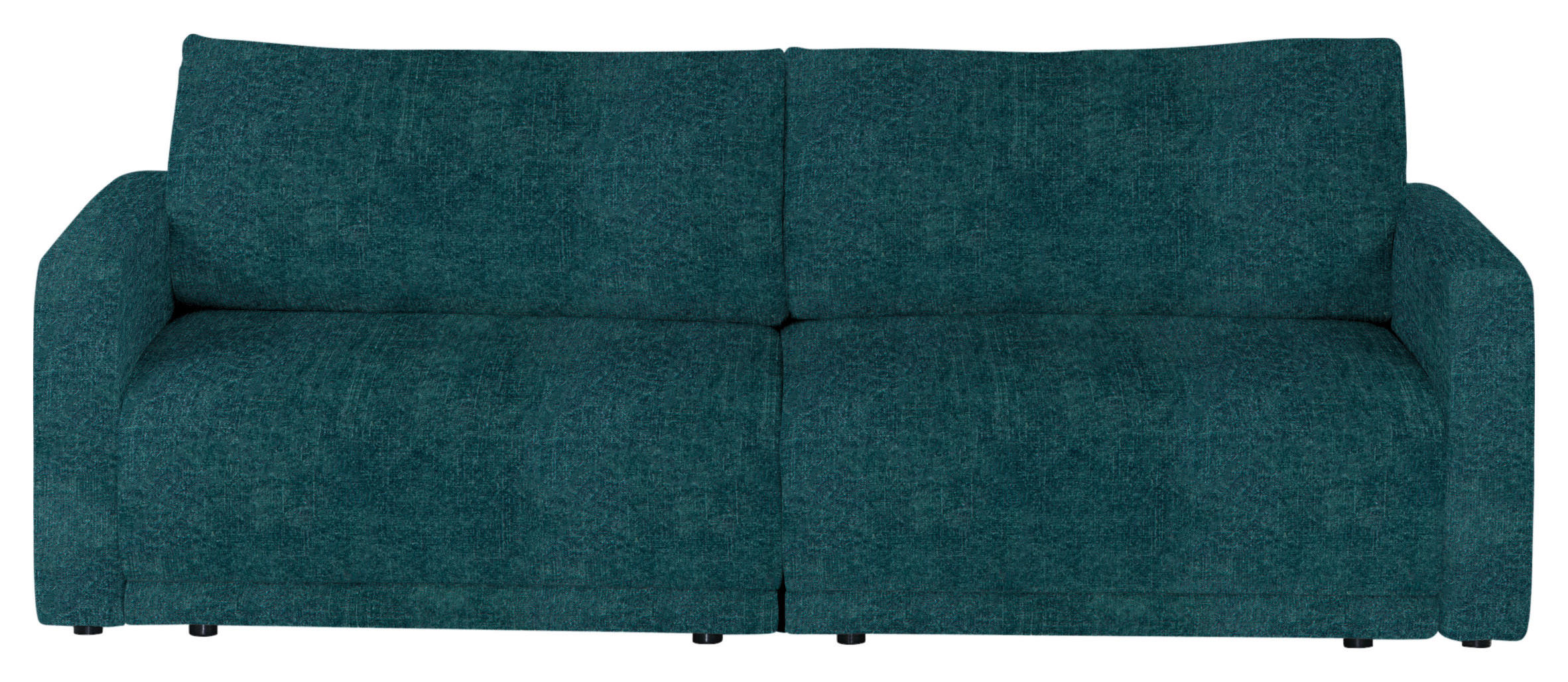 2,5-SITZER in Velours Opal  - Opal/Schwarz, Design, Kunststoff/Textil (240/70/125cm) - Xora