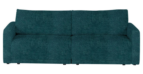 2,5-SITZER in Velours Opal - Opal/Schwarz, Design, Kunststoff/Textil (240/70/125cm) - Xora