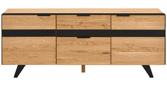 LOWBOARD  in 181/62/42 cm  - Schwarz, KONVENTIONELL, Holz/Holzwerkstoff (181/62/42cm) - Landscape