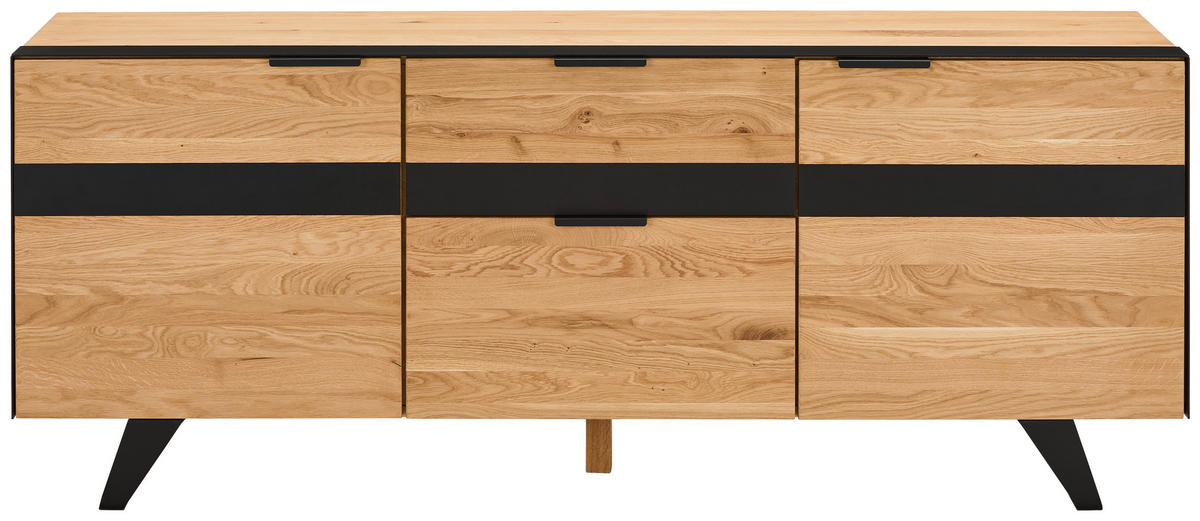 LOWBOARD  in 181/62/42 cm  - Schwarz, KONVENTIONELL, Holz/Holzwerkstoff (181/62/42cm) - Landscape