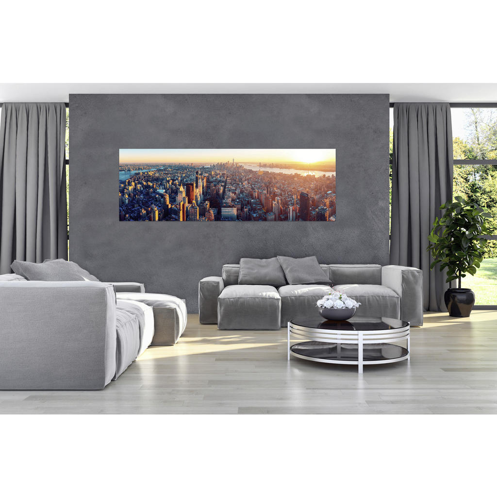 Thumbnail - Euroart Leinwandbild, Mehrfarbig, Holz, Papier, Kiefer, rechteckig, 180x60x3 cm, Keilrahmen, Bilder und Zubehör, Wandbil...
