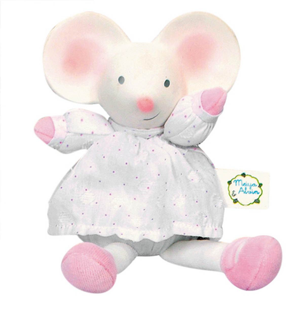 GESCHENKSET MIT BUCH - Rosa/Weiß, Basics, Naturmaterialien/Papier (21/11/19cm)