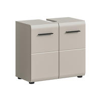 WASCHBECKENUNTERSCHRANK 60/54/30 cm  - Kaschmir/Schwarz, Trend, Holzwerkstoff/Kunststoff (60/54/30cm) - MID.YOU