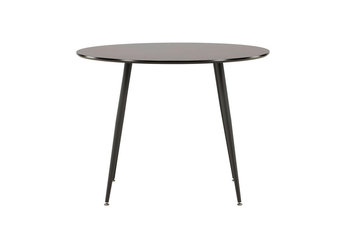 ESSTISCH in Holz, Metall  - Schwarz, MODERN, Holz/Metall (100/75cm) - Livetastic