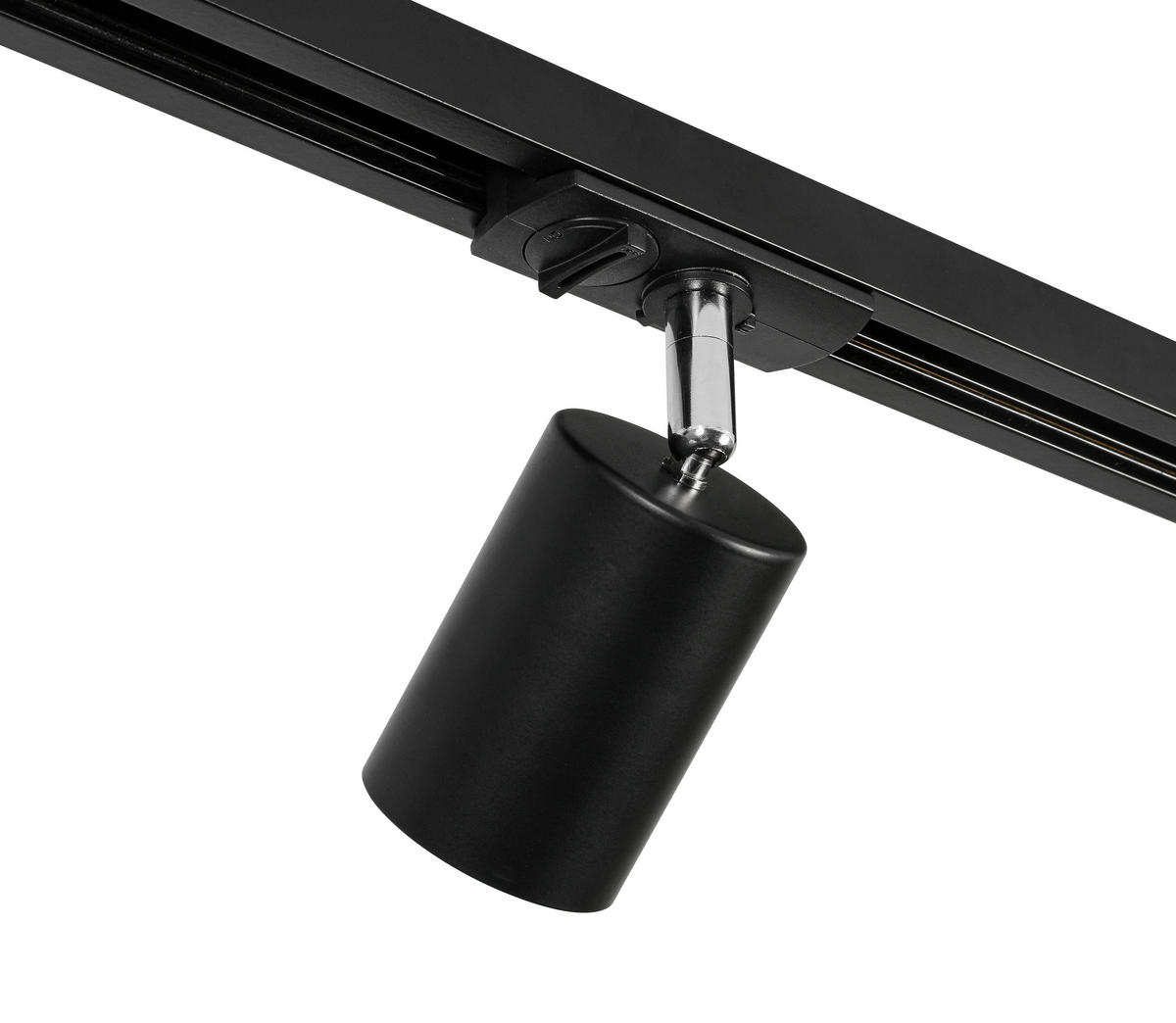 DECKENLEUCHTE 210/5,5/14 cm   - Schwarz, Trend, Kunststoff/Metall (210/5,5/14cm) - Novel