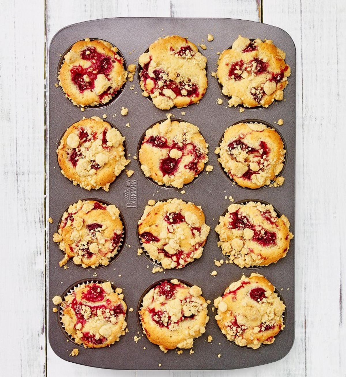 MUFFINFORM - Anthrazit, KONVENTIONELL, Metall (26,1/37,2/3,2cm) - Birkmann