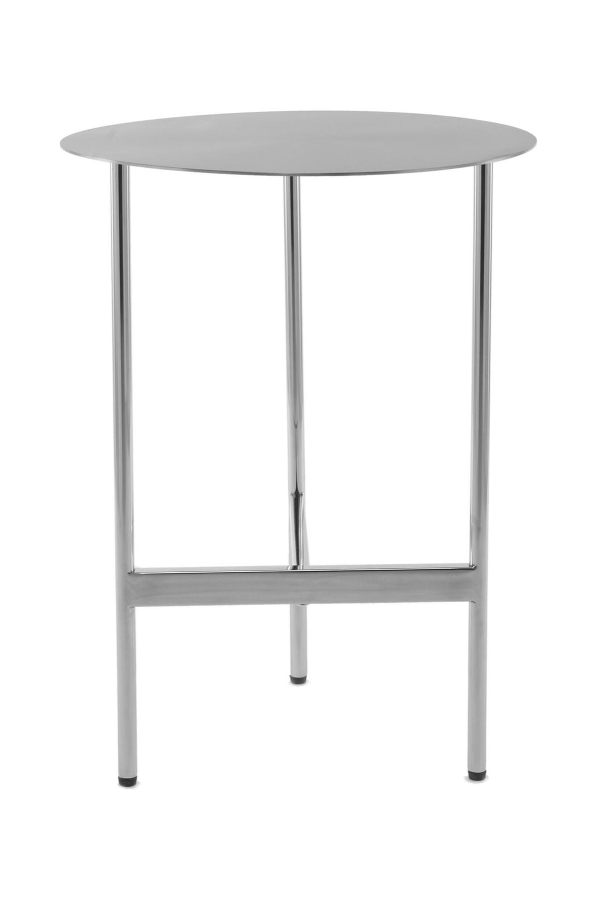 ODKLÁDACÍ STOLEK, barvy nerez oceli - barvy nerez oceli, Design, kov (40/54cm) - MID.YOU