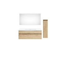 BADEZIMMER  in 150 cm  - Eichefarben/Weiß, KONVENTIONELL, Keramik/Holzwerkstoff (150cm) - Puris