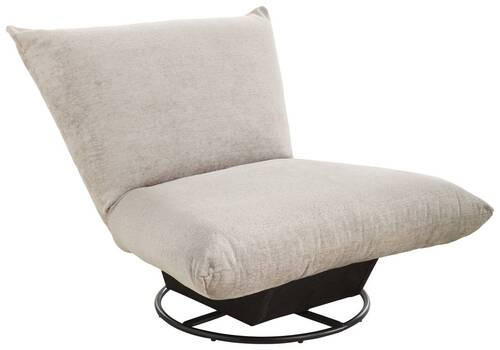 RELAXSESSEL in Textil Weiss - Weiss/Schwarz, Design, Textil/Metall (100/78/96cm) - Livetastic