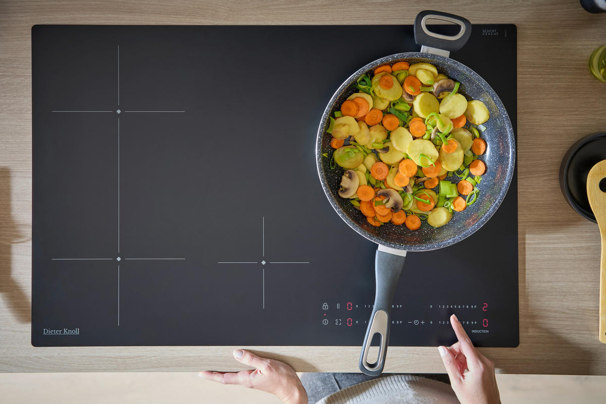 INDUKTIONSKOCHFELD DKEI8470IM  - Schwarz, Basics, Glas/Metall (77,7/4,9/51cm) - Dieter Knoll