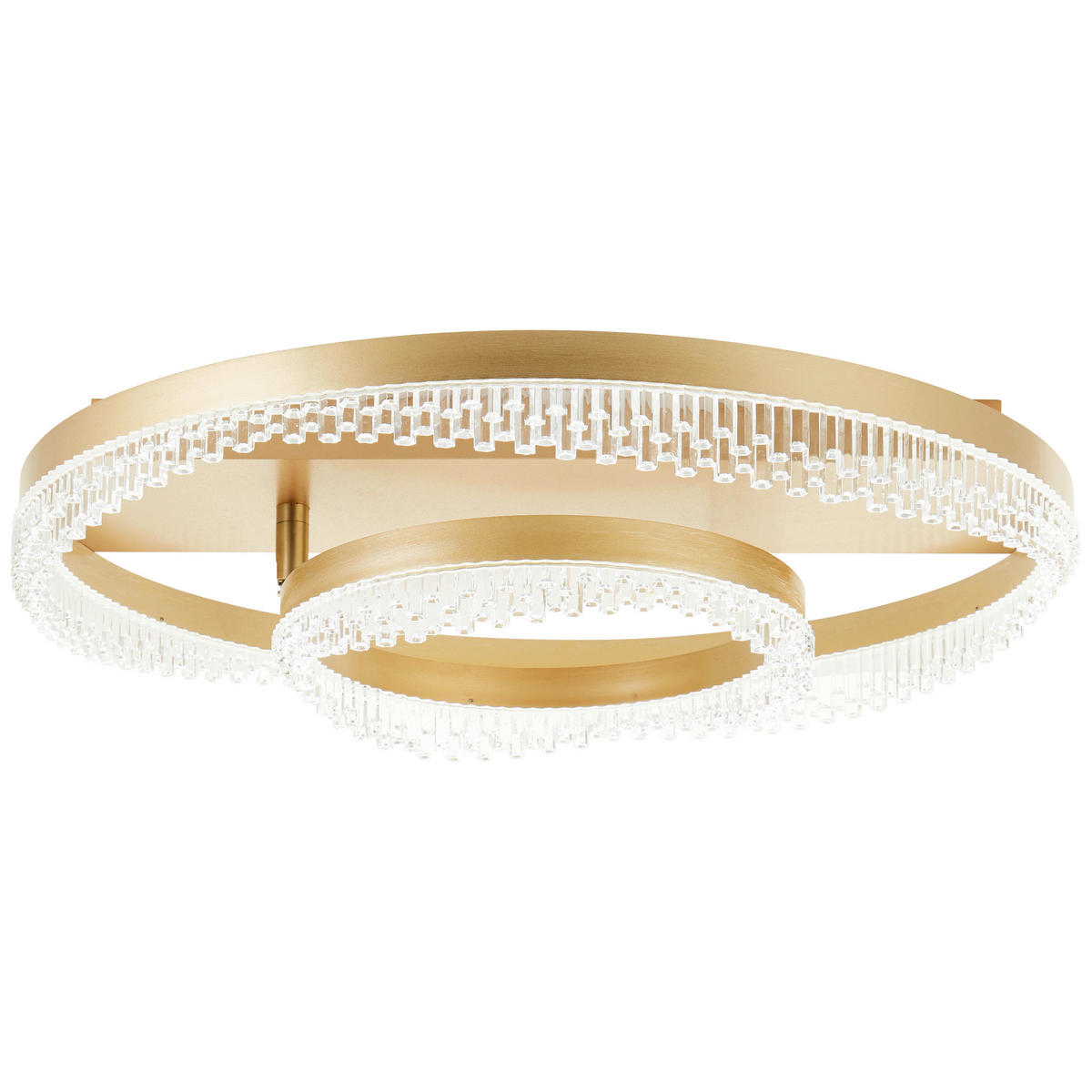 LED-DECKENLEUCHTE 61/13 cm   - Goldfarben, Design, Kunststoff/Metall (61/13cm) - Brilliant