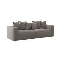 BIGSOFA in Mikrofaser Grau  - Grau, Modern, Textil (280/72/109cm) - MID.YOU