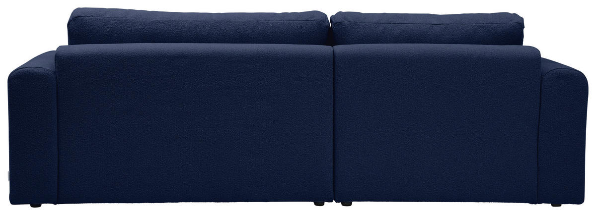 ECKSOFA Dunkelblau Bouclé Rücken echt, Rückenkissen  - Schwarz/Dunkelblau, KONVENTIONELL, Kunststoff/Textil (170/257cm) - Tom Tailor