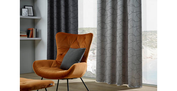 FERTIGVORHANG blickdicht 140/245 cm   - Silberfarben, KONVENTIONELL, Textil (140/245cm) - Dieter Knoll