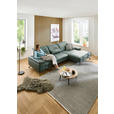 ECKSOFA Dieter Knoll Opal Echtleder  - Opal/Schwarz, Design, Leder/Metall (332/193cm) - Dieter Knoll