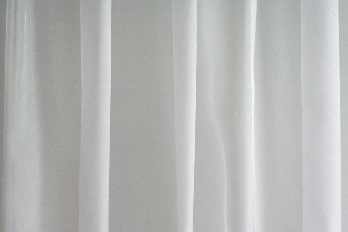 Perdea Tip Plasă  - alb, Basics, textil (290cm)