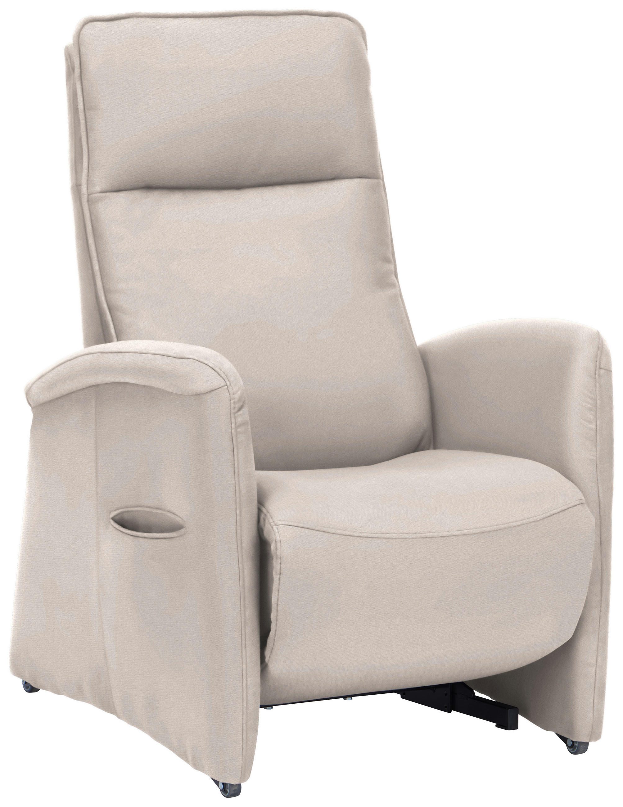 FERNSEHSESSEL in Chenille Beige  - Beige, KONVENTIONELL, Kunststoff/Textil (79-83/108/87cm) - Valdera