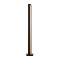 LED-STEHLEUCHTE - Eichefarben/Anthrazit, Design, Holz/Kunststoff (22/16/140cm) - Neuhaus PURE