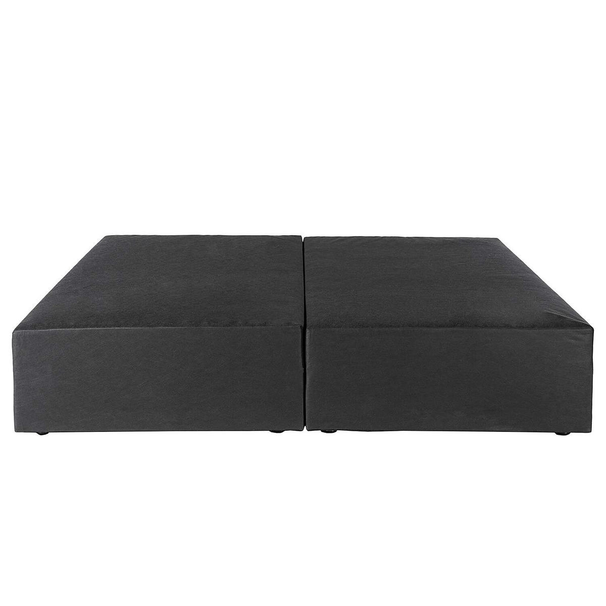 BOXSPRINGBETT 140/200 cm  in Beige  - Beige/Schwarz, Design, Textil (140/200cm) - home24