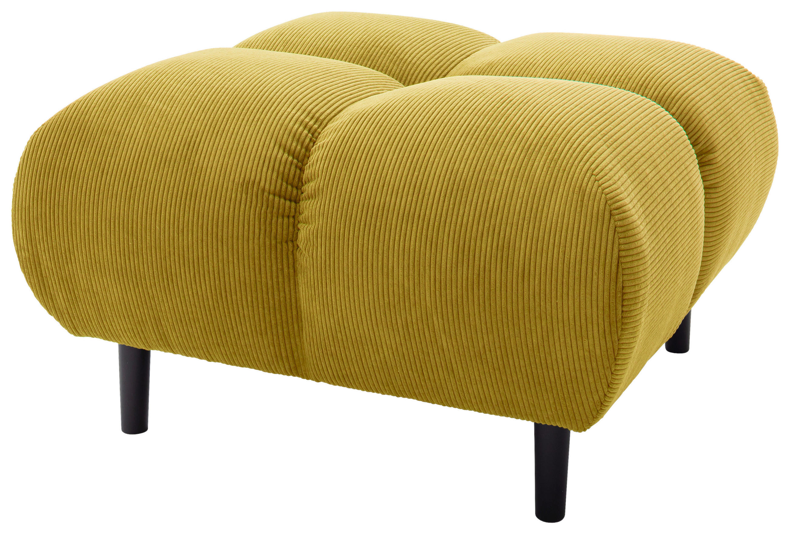 HOCKER Textil Goldfarben  - Goldfarben/Schwarz, Modern, Holz/Textil (73/41/73cm) - Pure Home Lifestyle