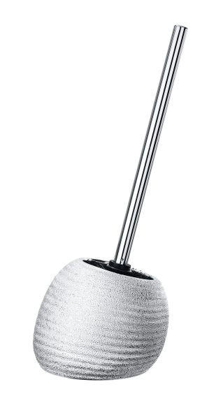 WC-BÜRSTENGARNITUR - Chromfarben/Silberfarben, Basics, Keramik/Kunststoff (15/34,5/14,5cm) - Wenko