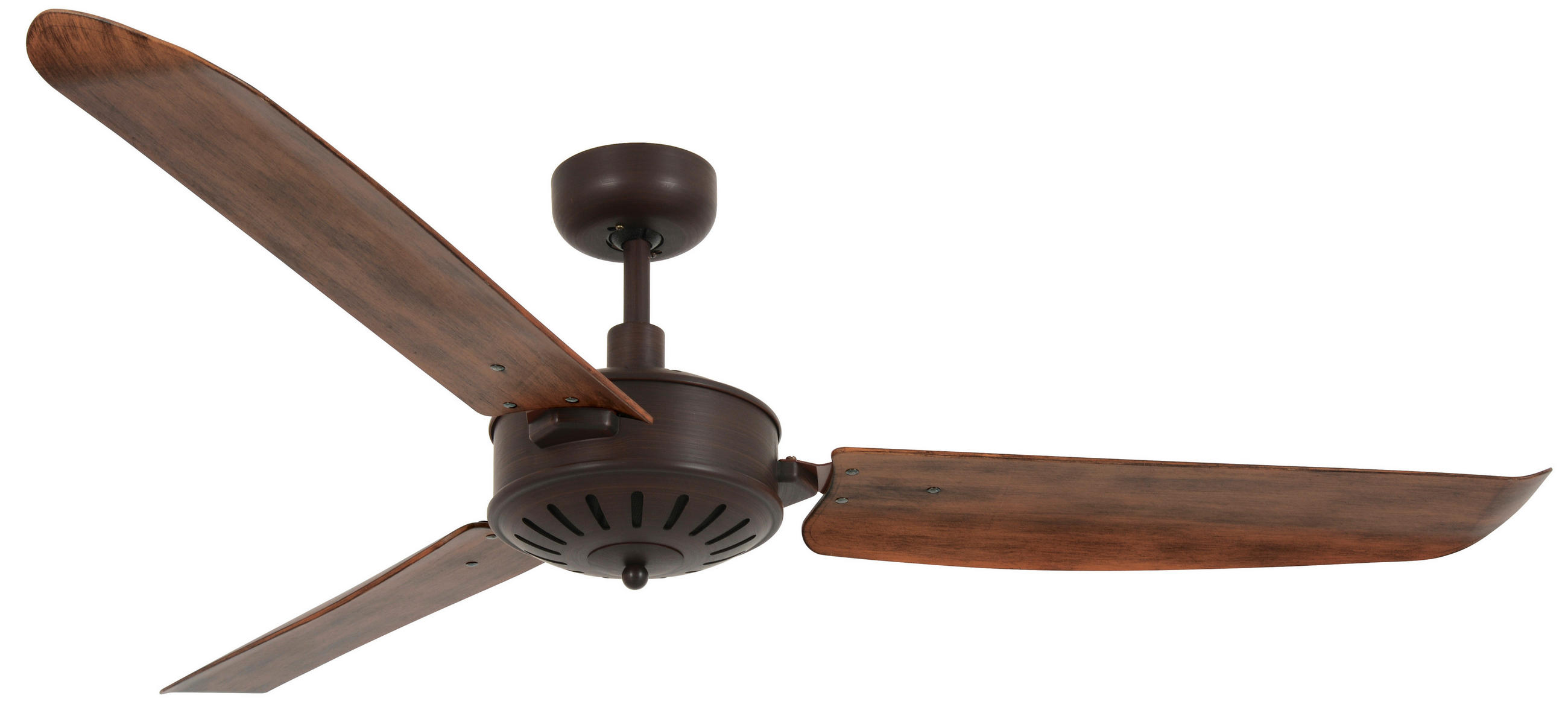 DECKENVENTILATOR 142/35 cm   - Braun/Bronzefarben, Basics, Kunststoff/Metall (142/35cm) - P & B