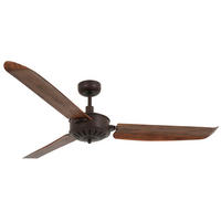 DECKENVENTILATOR 142/35 cm   - Braun/Bronzefarben, Basics, Kunststoff/Metall (142/35cm) - P & B