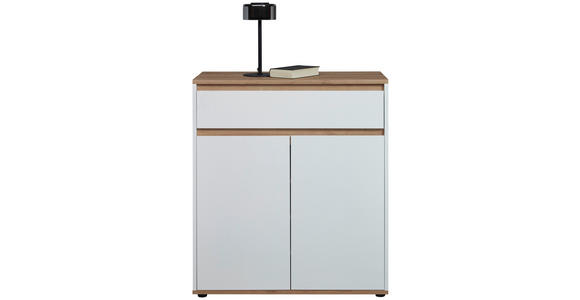 KOMMODE  in 80/93/38 cm  - Schwarz/Weiß, MODERN, Holzwerkstoff/Kunststoff (80/93/38cm) - Carryhome