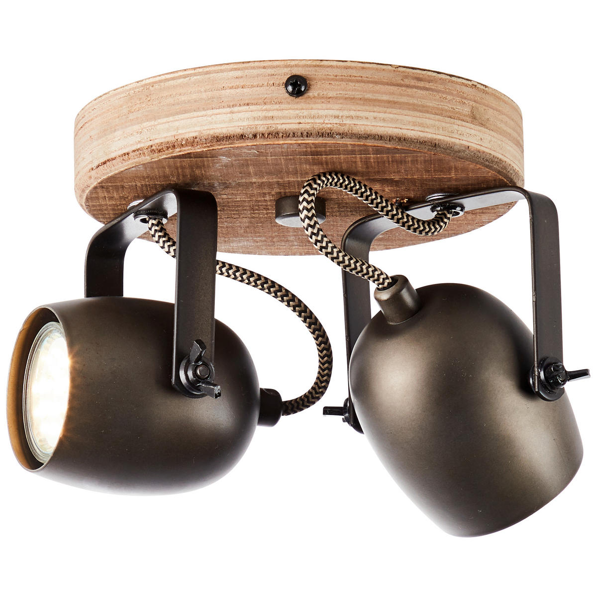 STRAHLER - Schwarz, Design, Holz/Metall (14/20/16cm) - Brilliant