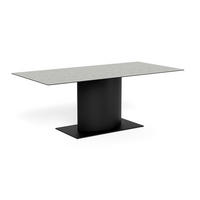 ESSTISCH in Metall, Keramik 200/100/75,5 cm  - Schwarz/Grau, MODERN, Keramik/Metall (200/100/75,5cm) - MID.YOU