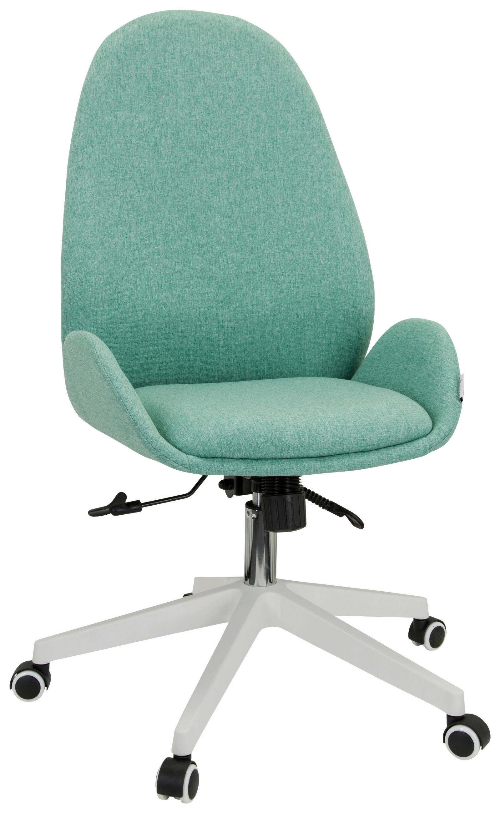 OTOČNÁ ŽIDLE, plochá tkanina, mátově zelená - bílá/mátově zelená, Basics, textil/plast (56/104/58cm) - MID.YOU